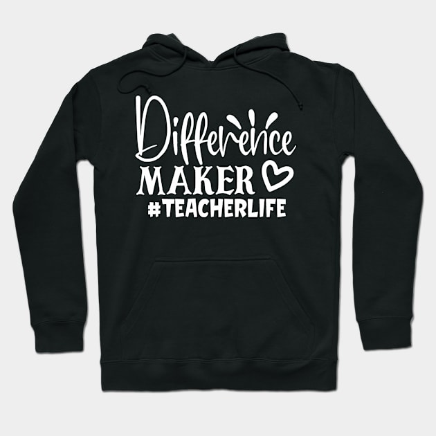 Homeschool Teacher Difference Maker Teacher Life DLP Distance Learning Plan Hoodie by StacysCellar